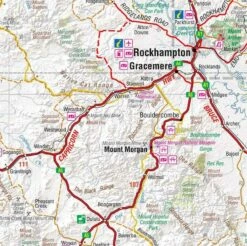 Hema Central Queensland Map -Snowys Sales 0022367 central qld map
