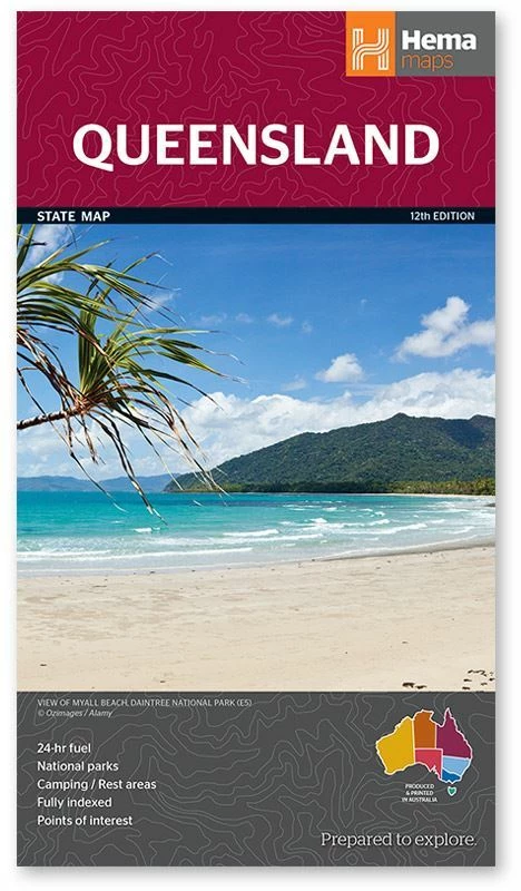 Hema Queensland State Map 3 Hema Queensland State Map