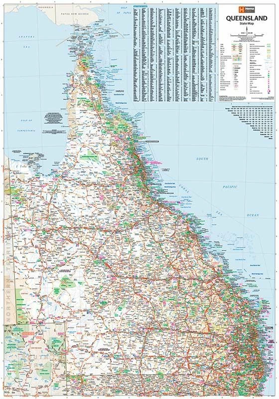 Hema Queensland State Map 4 Hema Queensland State Map - Image 2