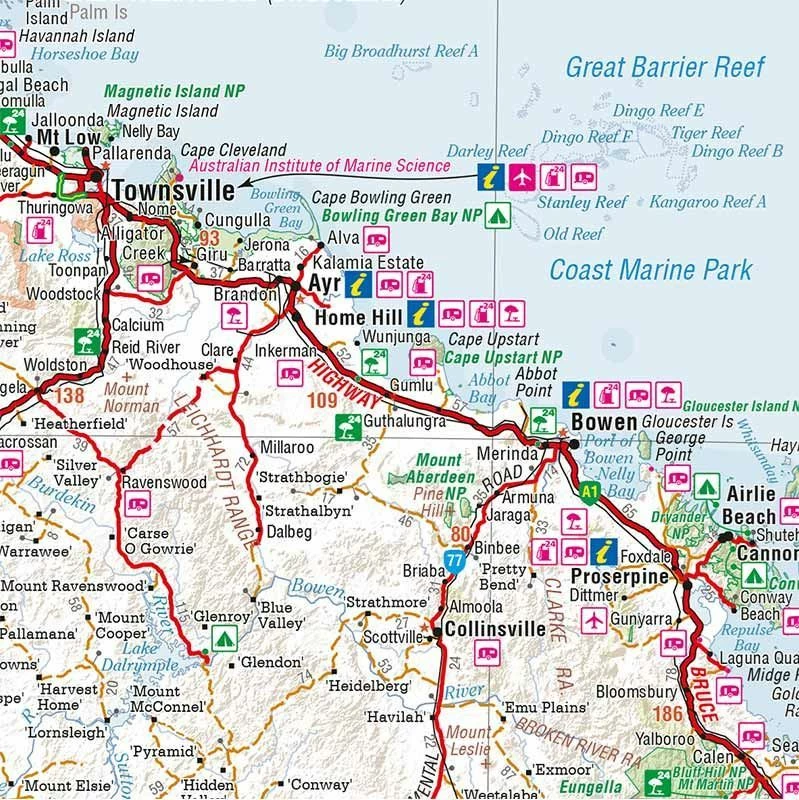 Hema Queensland State Map 5 Hema Queensland State Map - Image 3