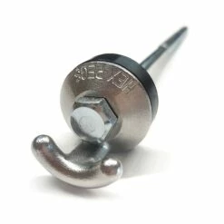 Hook Top Drillable Tent Peg -Snowys Sales 0029034 hook top drillable tent peg