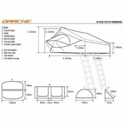 Hi−View 2200 Rooftop Tent -Snowys Sales 0032172 hi view 2200 rooftop tent