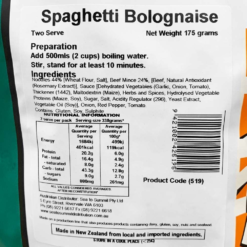 Spaghetti Bolognaise -Snowys Sales 0040252 spaghetti bolognaise