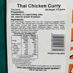 Thai Chicken Curry GF -Snowys Sales 0040265 thai chicken curry gf