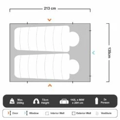 Double Tent Cot -Snowys Sales 1202466