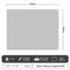 Coleman Ground Mesh Footprint For Instant Up Tents 21 Coleman Ground Mesh Footprint For Instant Up Tents -Snowys Sales 1204058 ground mesh footprint for instant up tent