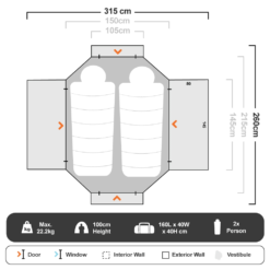 Outbreak Double Swag 1550 -Snowys Sales 1205943