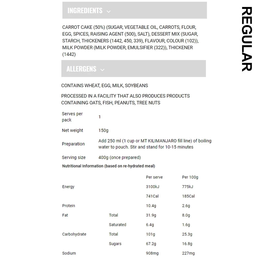 Carrot Cake And Custard 150g 6 Carrot Cake And Custard 150g - Image 4