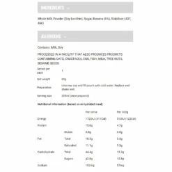 Banana Smoothie GF -Snowys Sales 1224994 banana smoothie gf