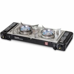 Travelmate II Twin Stove With Hotplate Black