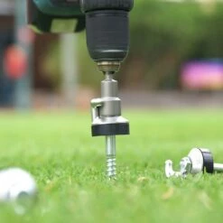 Hook Top Drillable Tent Peg -Snowys Sales 1253401 hook top drillable tent peg