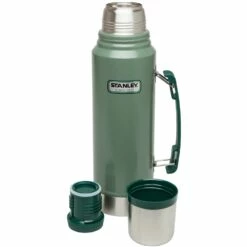 Stanley Vacuum Bottle 1L -Snowys Sales 1253639 vacuum bottle 1l hammertone green