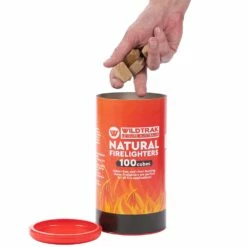 Natural Firelighters 100Pk 6 Natural Firelighters 100Pk -Snowys Sales 1262425 wildtrak natural wooden firelighters 100pk