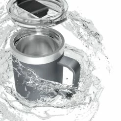 Dometic Thermo Mug 450ml -Snowys Sales 1262682 thermo mug with handle 450ml slate