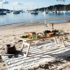 Large Rectangular Folding Picnic Table -Snowys Sales 1265381 large rectangular folding picnic table rubberwood