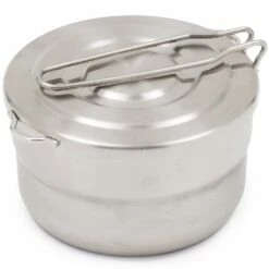Stainless Steel Mess Pot 1.5L 16 Stainless Steel Mess Pot 1.5L -Snowys Sales 1266508 15l ss mess kit