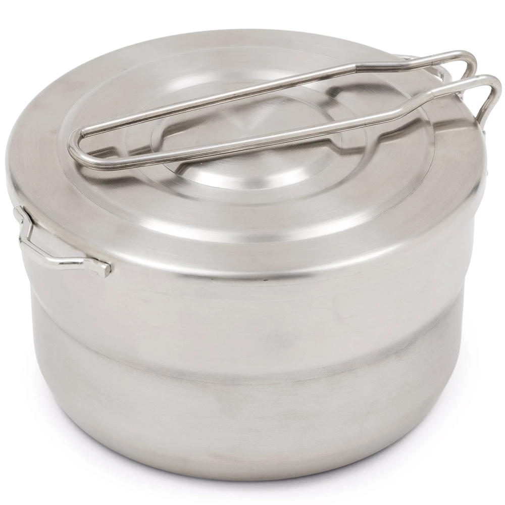 Stainless Steel Mess Pot 1.5L 5 Stainless Steel Mess Pot 1.5L - Image 3