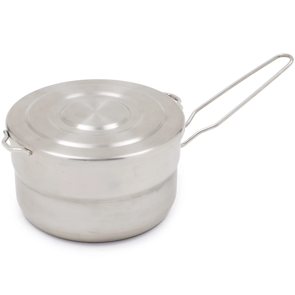 Stainless Steel Mess Pot 1.5L 7 Stainless Steel Mess Pot 1.5L - Image 5