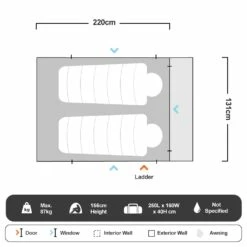 Saber Hard Shell Rooftop Tent -Snowys Sales 1266818