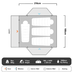 Panther 2000 Hard Shell Rooftop Tent -Snowys Sales 1266832