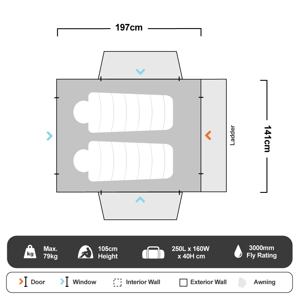 Yowie ABS Hard Shell Rooftop Tent 18 Yowie ABS Hard Shell Rooftop Tent - Image 16