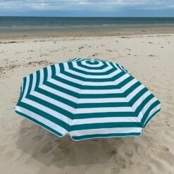 Mirage Beach Umbrella 200cm -Snowys Sales 1267808 beach umbrella green white stripe 2m