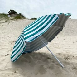 Mirage Beach Umbrella 200cm -Snowys Sales 1267810 beach umbrella green white stripe 2m