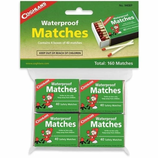 Coghlans Waterproof Matches -Snowys Sales 1269677 waterproof matches