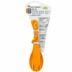 Sea To Summit Delta Cutlery Set -Snowys Sales 1274584 delta cutlery set orange