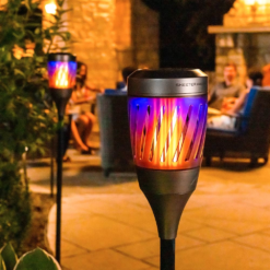 Solar Torch Zapper With Flickering Flame -Snowys Sales 1275540 torch mosquito zapper