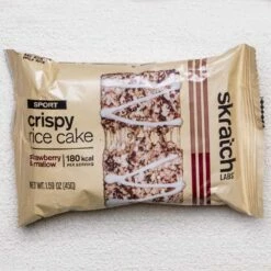 Skratch Labs Crispy Rice Cake Strawberry & Mallow -Snowys Sales 1276005 sport crispy rice cake 45g strawberries mallow