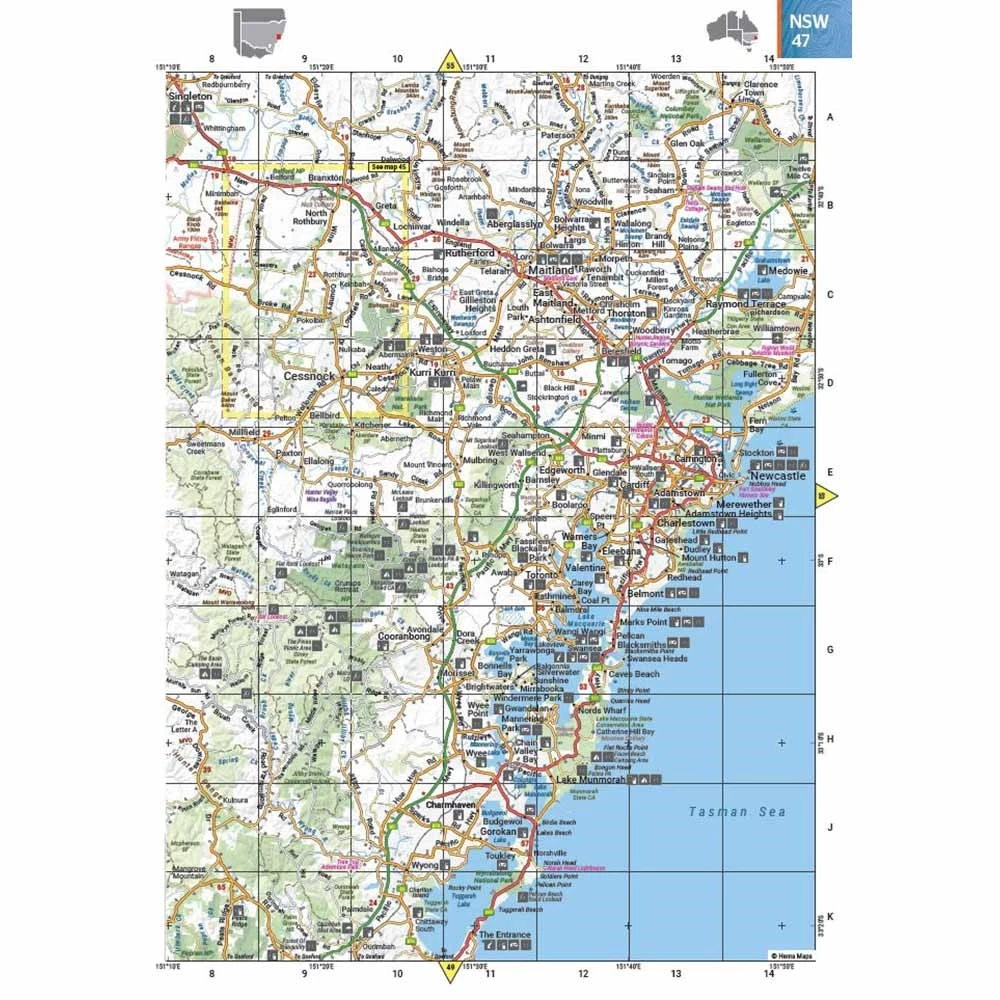 Hema Australia Road & 4WD Easy Read Atlas (13th Edition) 5 Hema Australia Road & 4WD Easy Read Atlas (13th Edition) - Image 3