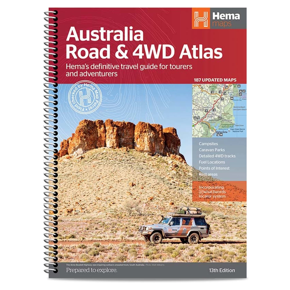 Hema Australia Road & 4WD Spiral Bound Atlas (13th Edition) 3 Hema Australia Road & 4WD Spiral Bound Atlas (13th Edition)