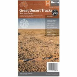 Hema Great Desert Tracks Simpson Desert Sheet 9th Edition